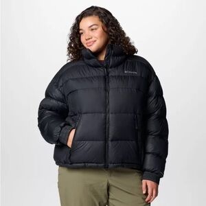 COLUMBIA Pike Lake Black Cropped plus sized Puffer Jacket 2X